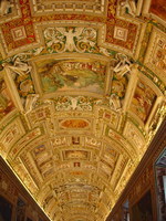 Part of the ceiling in the Vatican Museum