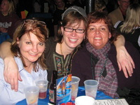 Andrea with new friends Helen and Amy