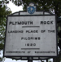 Plymouth Rock sign
