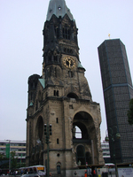 Kaiser Wilhelm Memorial Church - left in its bombed state